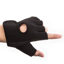 Дропшиппинг половина пальца противоскользящие перчатки для занятий тяжелой атлетикой тренировки тренажерный зал тренировочные Фитнес Перчатки Бодибилдинг Тренажерный зал Спортивный без пальцев