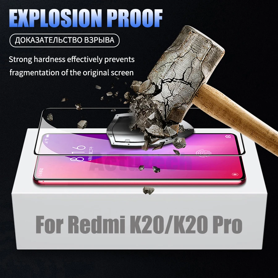 6D полное клеевое Покрытие Закаленное стекло для XiaoMi Mi 9T Pro Redmi K20 Защитная пленка