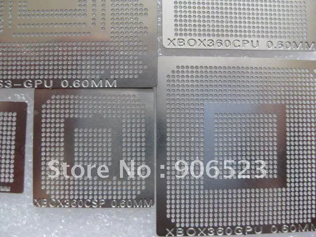 free shipping 40pcs game consoles BGA reballing stencil templates