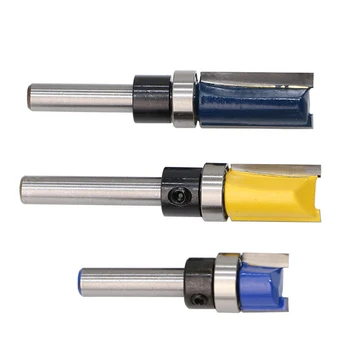 

1/3pcs 1/4 Shank Milling Cutter Top Bottom Bearing Flush Trim Router Bit ALI88