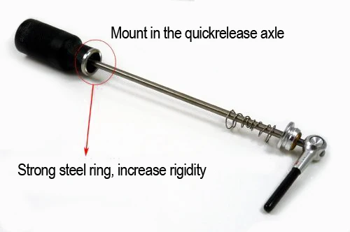 Велосипедный кронштейн переднего света для колеса QR quickrelease axle extension передний