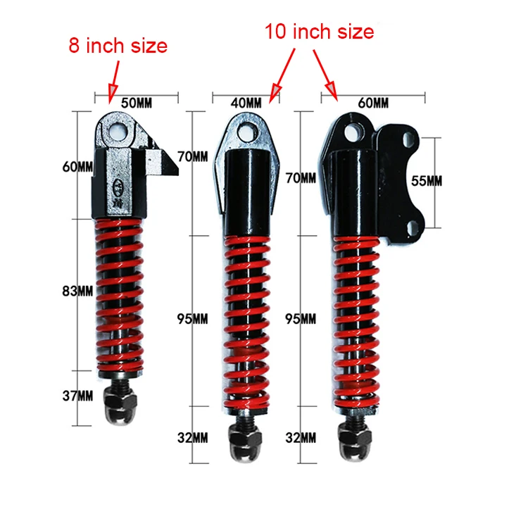 Амортизатор подвески для электрического скутера e 8 10 дюймов Гидравлический пружинный амортизатор E-scooter передний амортизатор