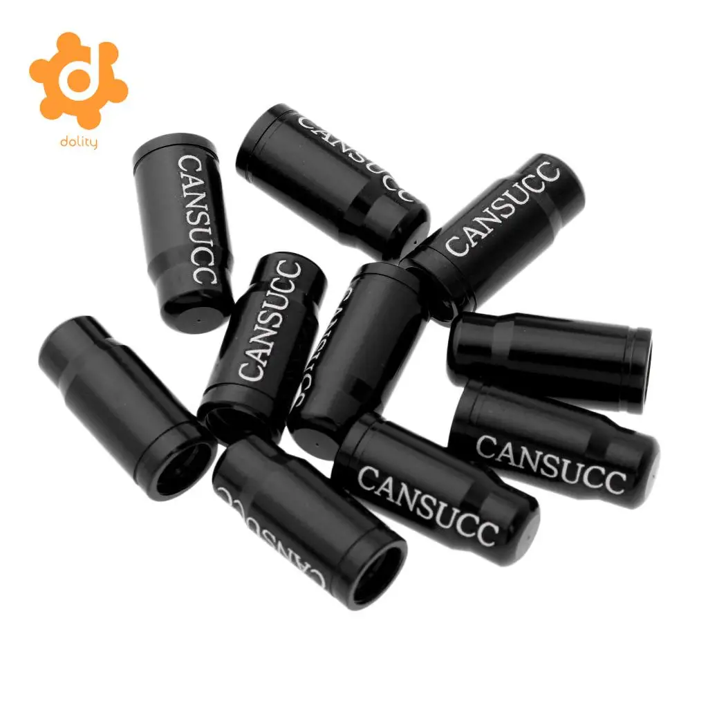 dolity 10Pcs Aluminum Alloy Presta /Schrade Valve Stem Caps Dust Covers For Road Mountain MTB Cycling Bicycle Bike Tire Tube