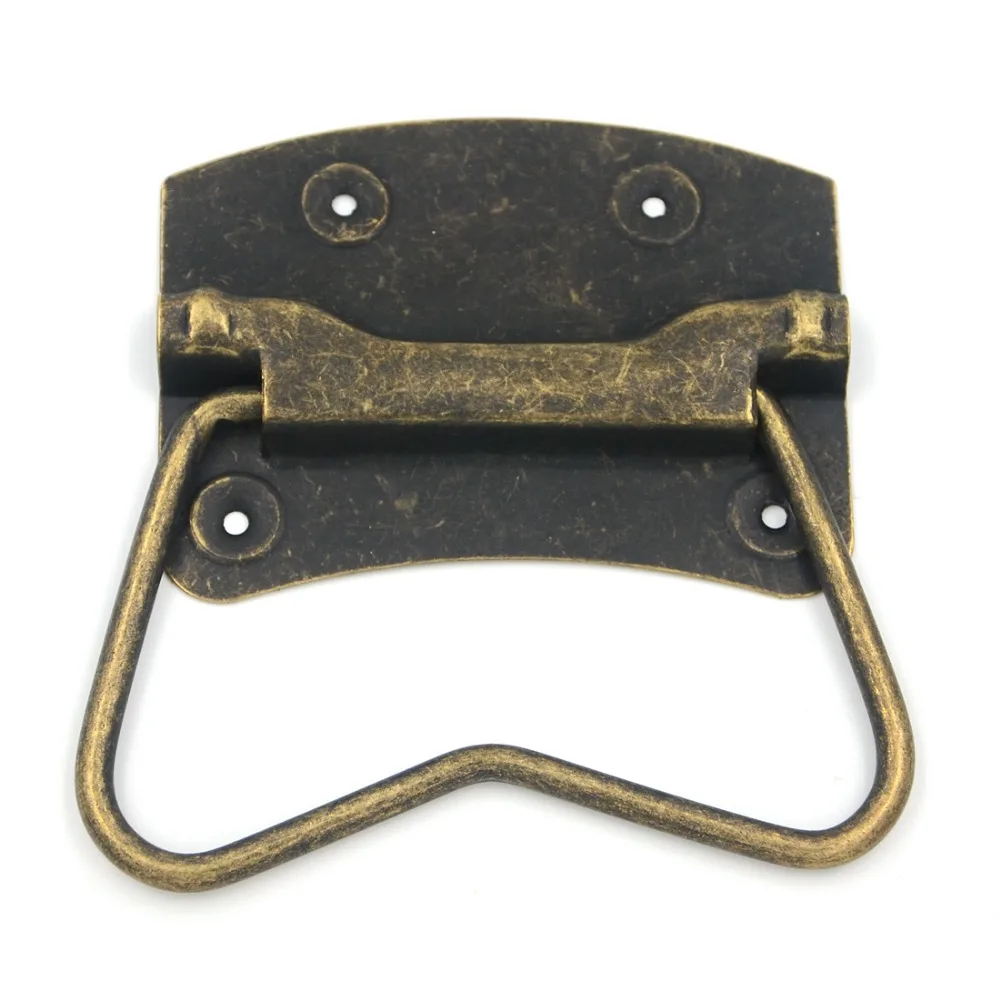 

2pcs 87x65mm Drawer Cabinet Handle Pull Wooden Box Door Wardrobe Bronze Vintage Cupboard New