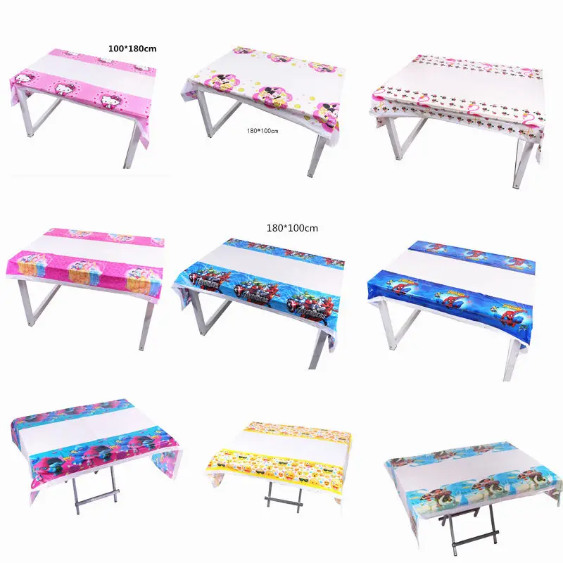 

1PC Cartoon Disposable Tablecloth Children Birthday Party Decoration Supplies Baby Shower Favor Party For Kids