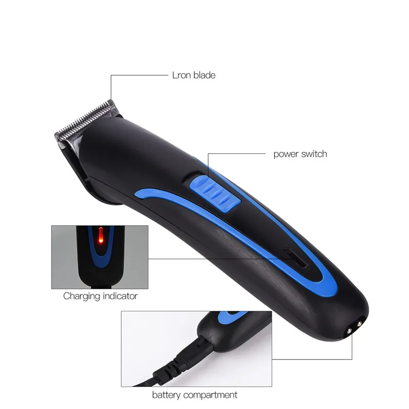 CkeyiN Rechargeable Hair Clipper Trimmer Electric Hair Cutting Clipper Men Adult Shaver Razor Beard Trimmer Limit Combs Barber