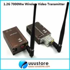 Best Price as low as $199.99 Taiwan 1.3Ghz 7000MW 7W Wireless transceiver,1.3Ghz Video Audio Transmitter Receiver,Long Range FPV CCTV transmitter