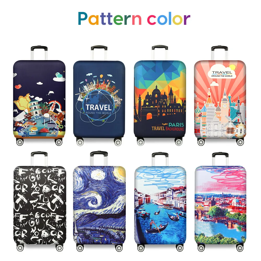 

luggage Cover Thicker Suitcase Protective Cover Elastic Luggage Dust Cover Travel Accessories Suitable 18"-32