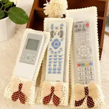 Тканевый мягкий кружевной пылезащитный чехол с бантом и пультом дистанционного управления для телевизора, чехол для кондиционера, текстильная Защитная Декоративная Сумка для хранения