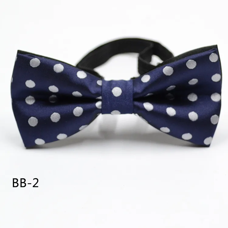 Детский галстук-бабочка, одежда для маленьких мальчиков, аксессуары, Однотонная рубашка джентльмена, галстук-бабочка в горошек - Цвет: 2