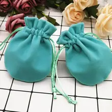 Синий свадебный сладкий подарок мешочки персонализированный логотип бархатный шнурок подарочная сумка для свадебной упаковки ювелирных изделий