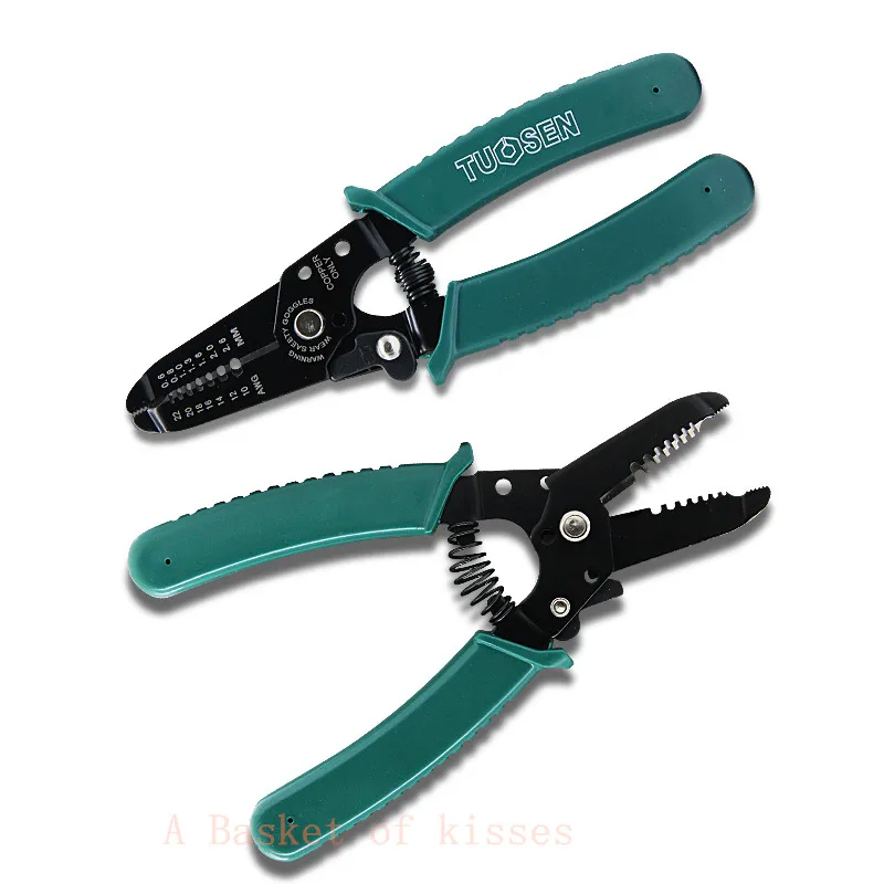 

Electrical tools manual stripping pliers multifunctional 0.5-2.6 wire crimping pliers clamp carbon fiber heating wire stripping