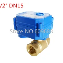 DN15, 1/" медный мини электрический шаровой клапан DC24V, способ управления CR01 CR02 моторизованный клапан