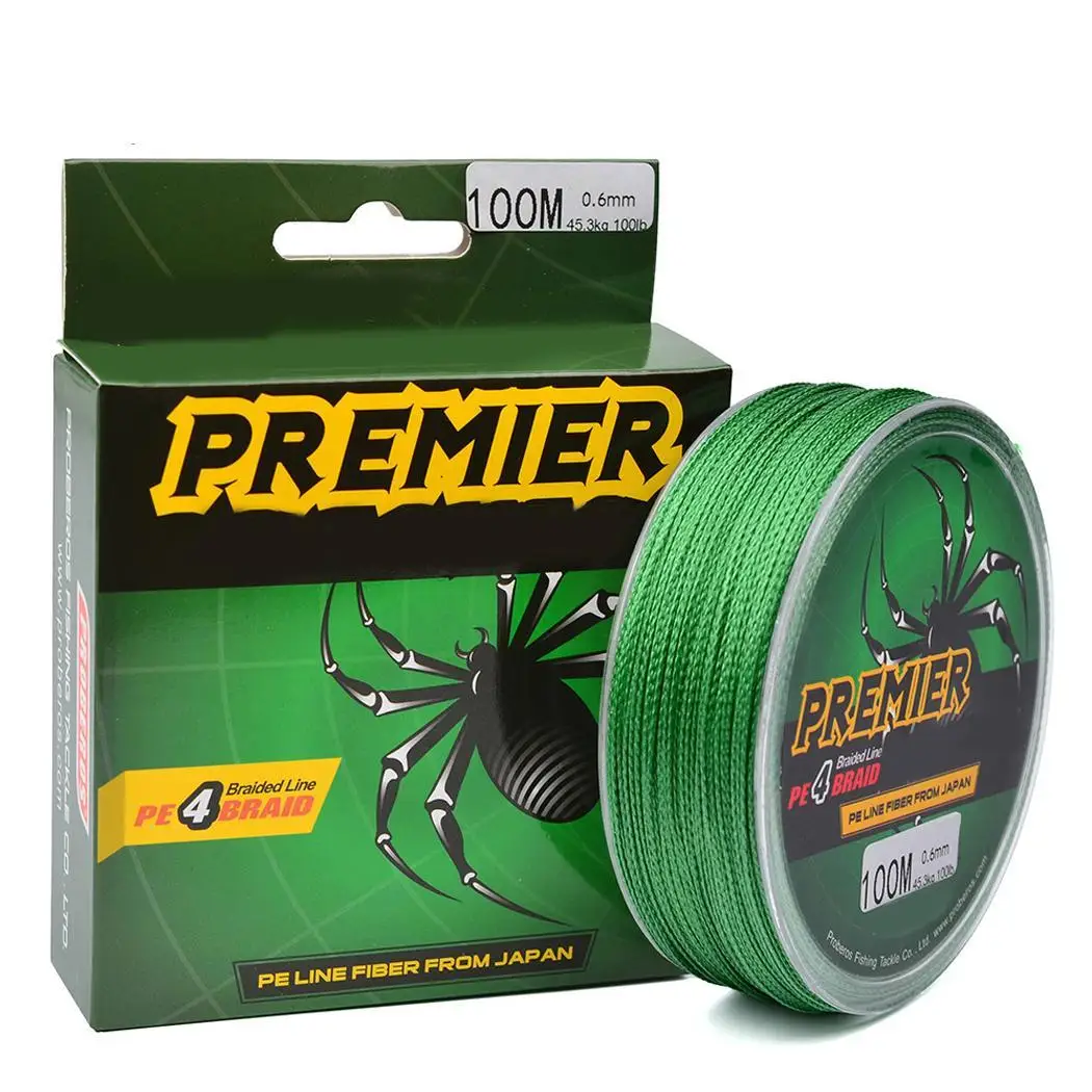 

100M PE Braided Fishing Line 4 Strand 10-80LB Multifilament Fishing Line for Carp Fishing Fly Fishing Wire