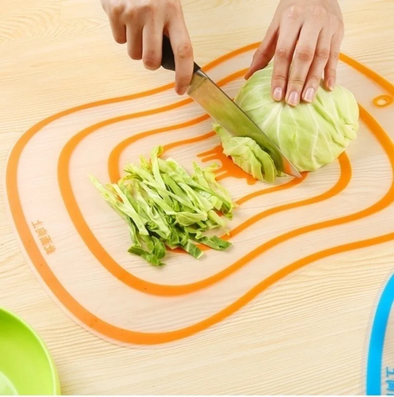 

Frosted Transparent Plastic Cutting Board Non-slip Moulding Board