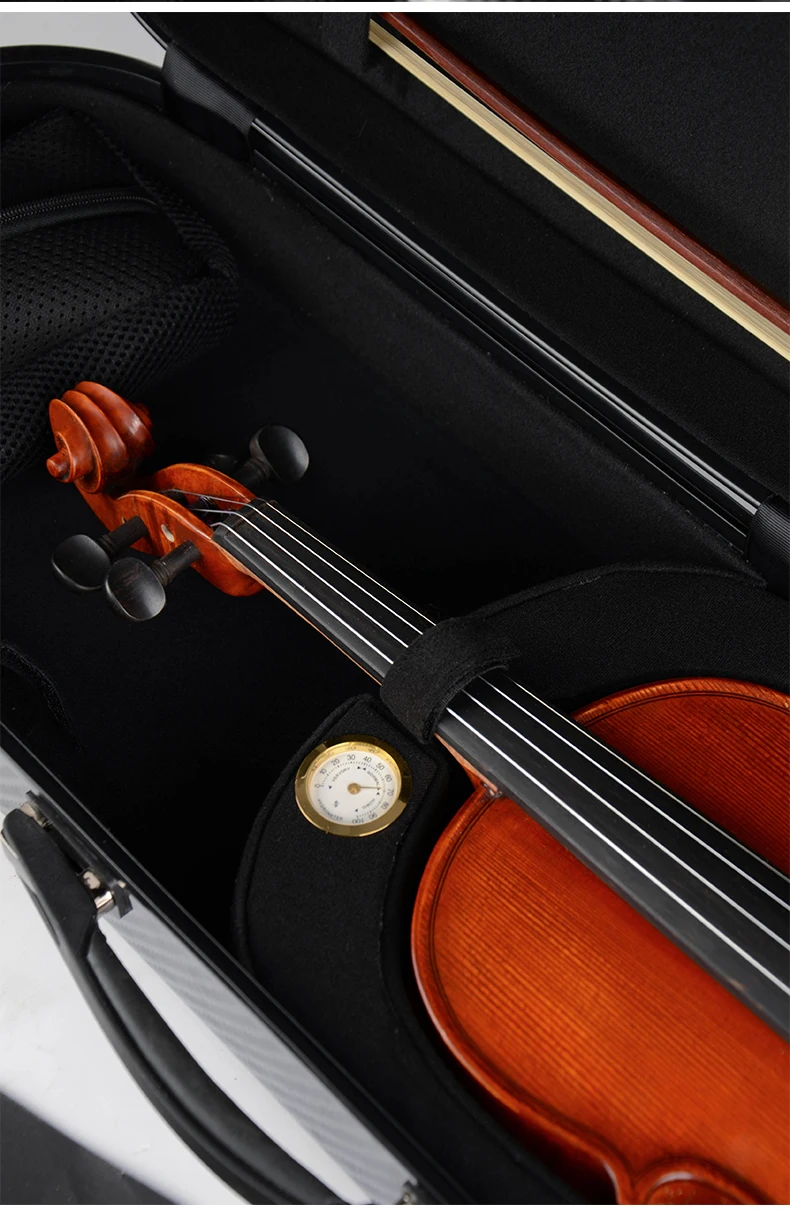 Высокое Качество Италия Кристина Скрипка чехол 4/4 скрипка из углеродного стекловолокна Чехол черный цвет аксессуары для скрипки