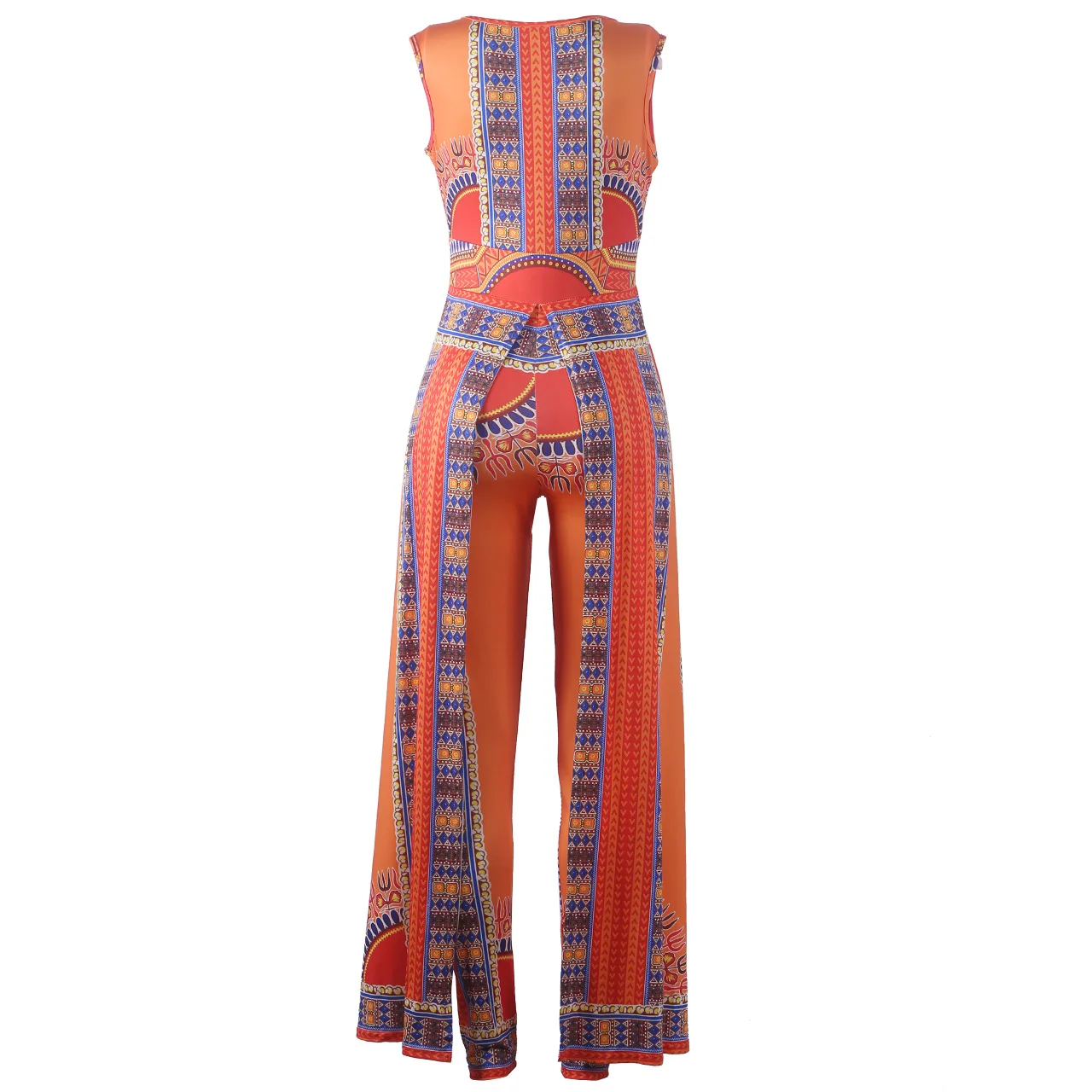 Африканские платья для женщин Взрывные Модели осень позиционирования печати оранжевые штаны в стиле этно