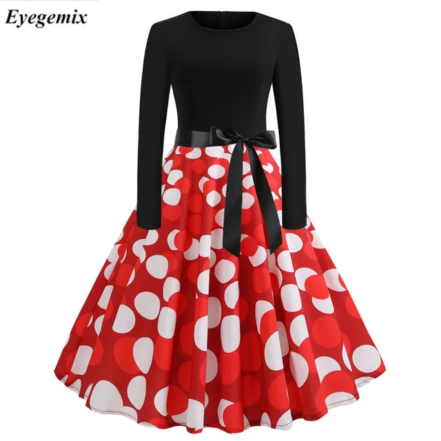 Long Sleeve Pinup Dress