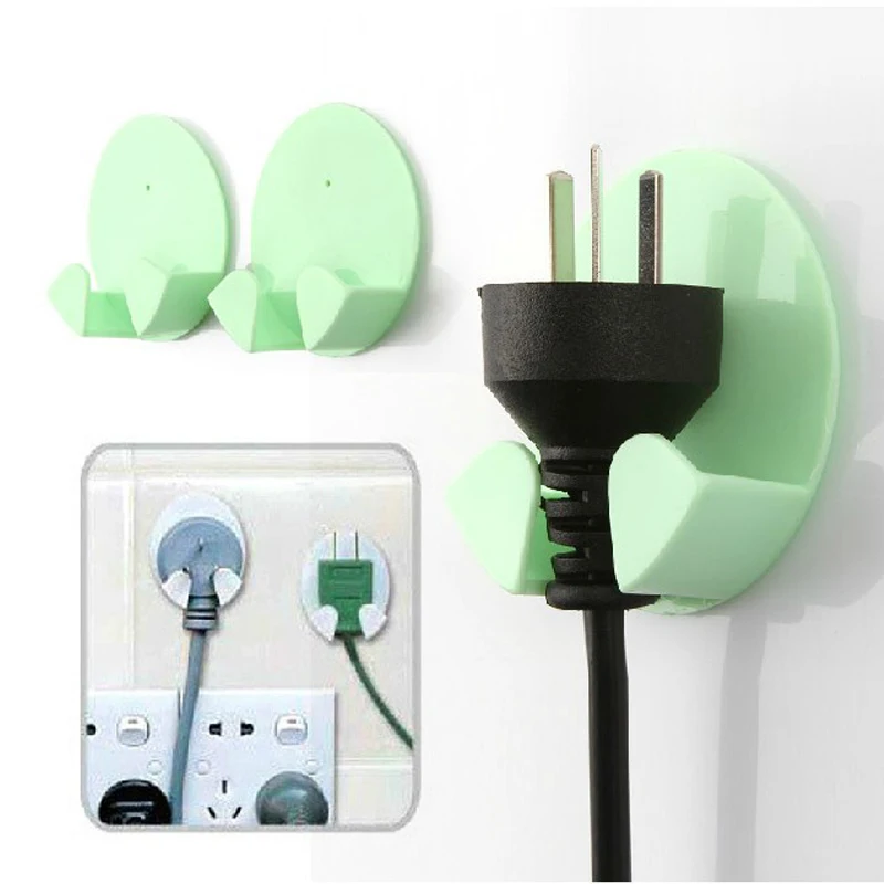 20 PCS Originality practical wall shelf Electrical plug storage holders