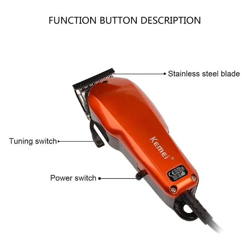 

Kemei KM-9012 Rechargeable Nose Hair Trimmer Clipper Shaver Beard Razor Styling