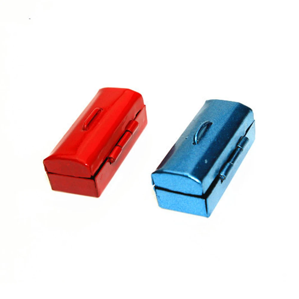 

1/12 Dollhouse Miniature Accessories Mini Alloy Toolbox Simulation Furniture Model Toys for Doll House Decoration
