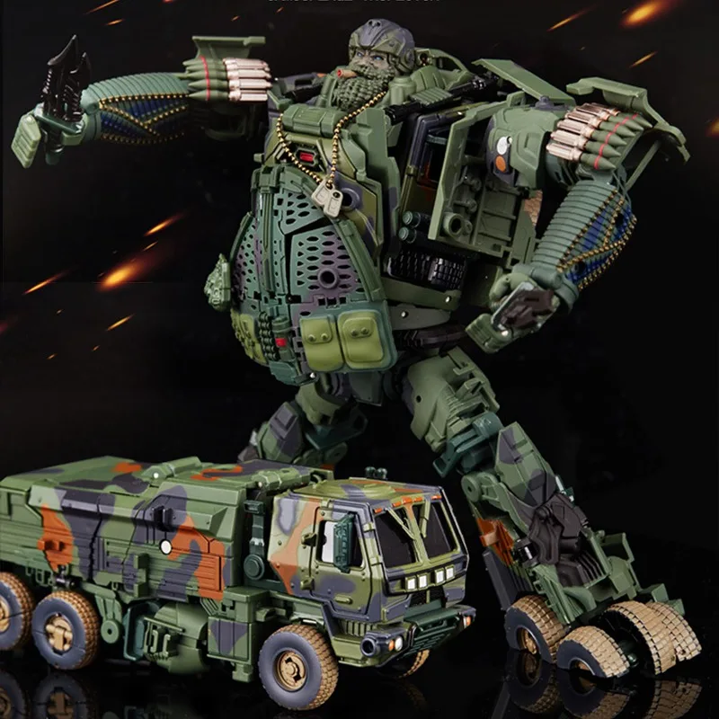 

WEI JIANG Hound MS02 Transformation Robot Car TF5 Oversized Alloy Metal Part Action Figure Smoke Detective Truck Model Kids Toy