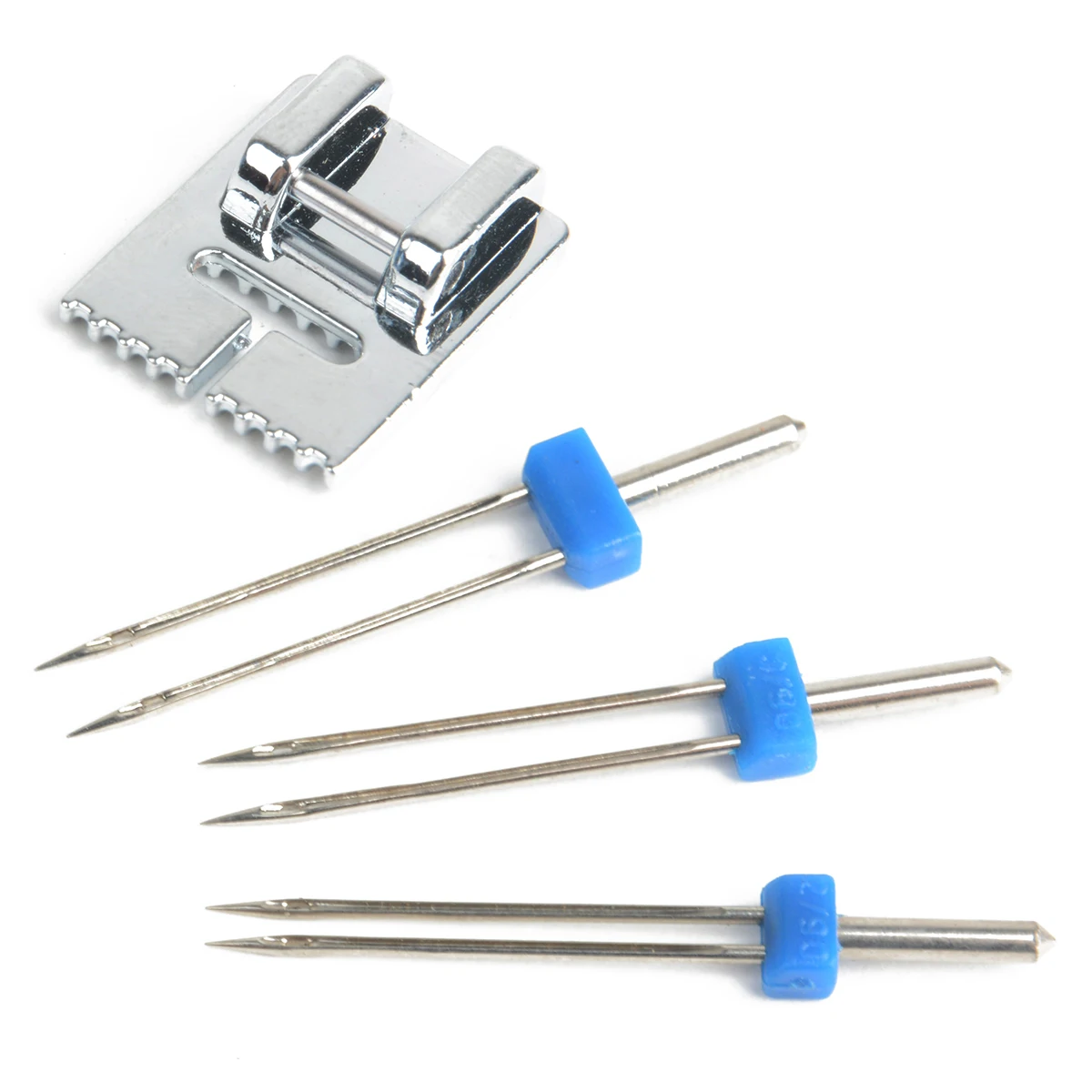 

3pcs 2/90 3/90 4/90 Double Twin Needle Pins With Sewing Groove Presser Foot for Needlework Craft Stainless Steel Needles