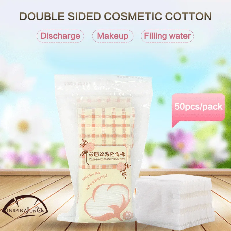 

50pcs high-grade moisturizing cleansing dual-use double-sided makeup remover