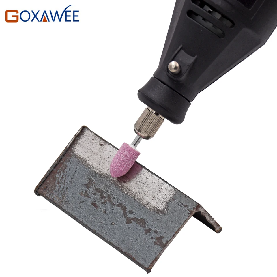 GOXAWEE 10 шт. абразивные камни точки электрический шлифовальный станок Dremel аксессуары полировальная Шлифовальная головка инструмент для Dremel роторный инструмент