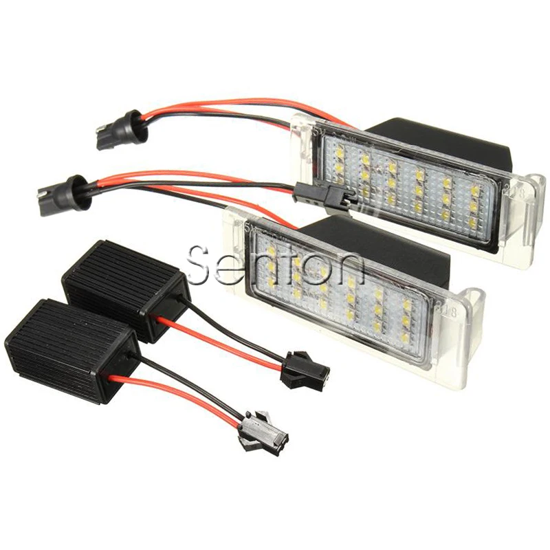 

1Pair Car LED number License Plate Light 12V White SMD LED canbus lamp bulb Car Styling For Chevrolet Cruze Camaro accessories