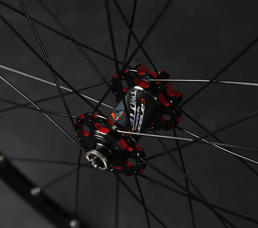 JKLapin горный велосипед 26 дюймов колеса из углеродного волокна герметичный подшипник колеса 27,5 29 дюймов сплав обод QR/через ось