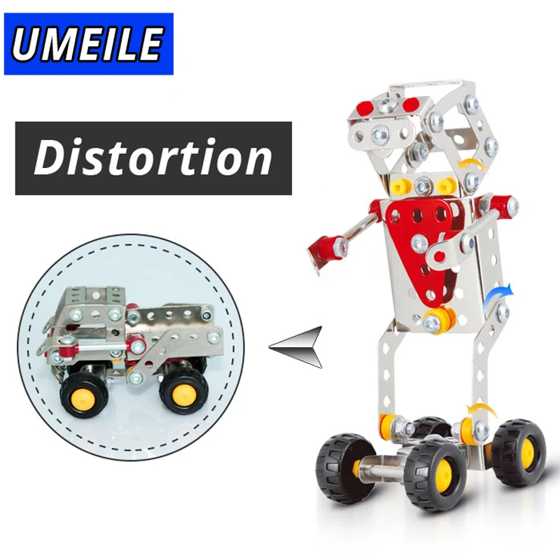 UMEILE бренд 3 стиль Робот 3D металлическая головоломка гайка винт собрать подарок для мальчиков модели и строительные игрушки