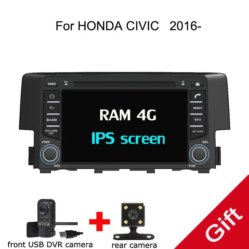 

Android 8.0 PX5 Octa Core For HONDA CIVIC 2016 2017 2018 Car DVD Multimedia player GPS Navigation Autoradio dvd player