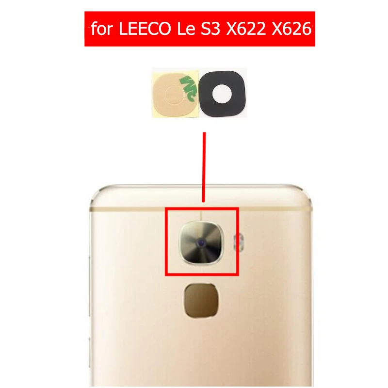 2 шт. для LEECO LETV Le S3 X622 X626 задняя камера стеклянная линза с клеем запасные части для ремонта