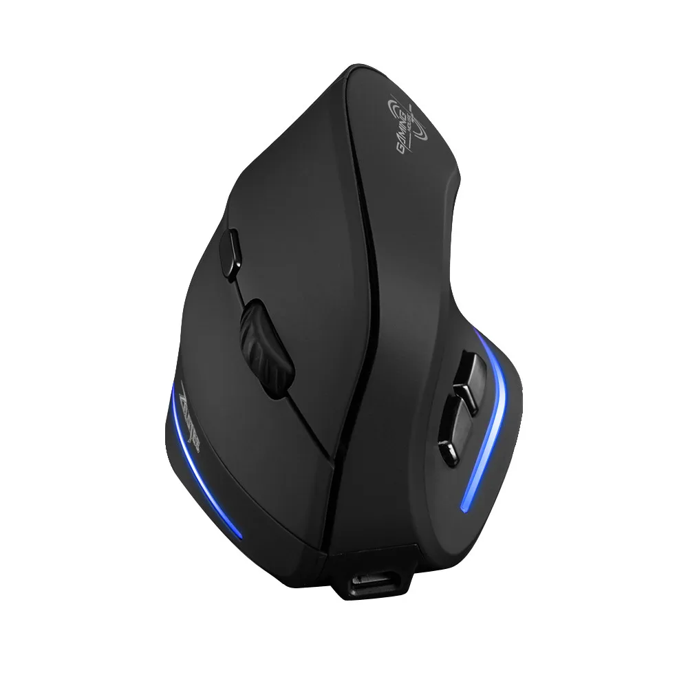 Zelotes F 35 2 4 GHz беспроводная мышь перезаряжаемая 2400DPI 6D кнопки Вертикальная для