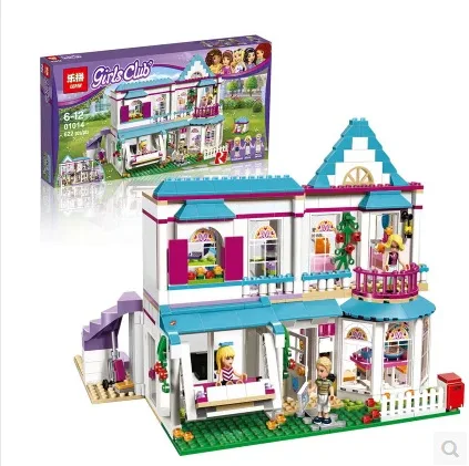 ФОТО Lepin 01014 Genuine Good Friend Girls Series The Stephanie's House Set Building Blocks Bricks 41314 Classic toys for children