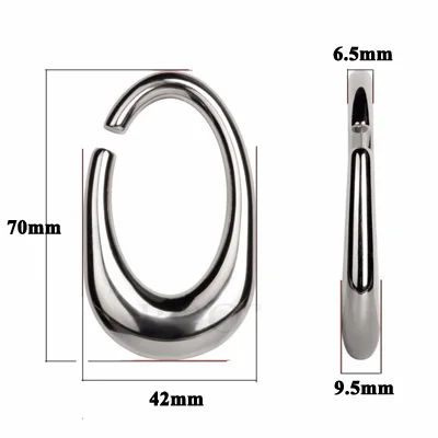 1 пара 316L стали крутые тяжелые серьги для ушей висячие серьги Спиральный Конус Для Пирсинга Ушей пирсинг ювелирные изделия для тела - Окраска металла: G