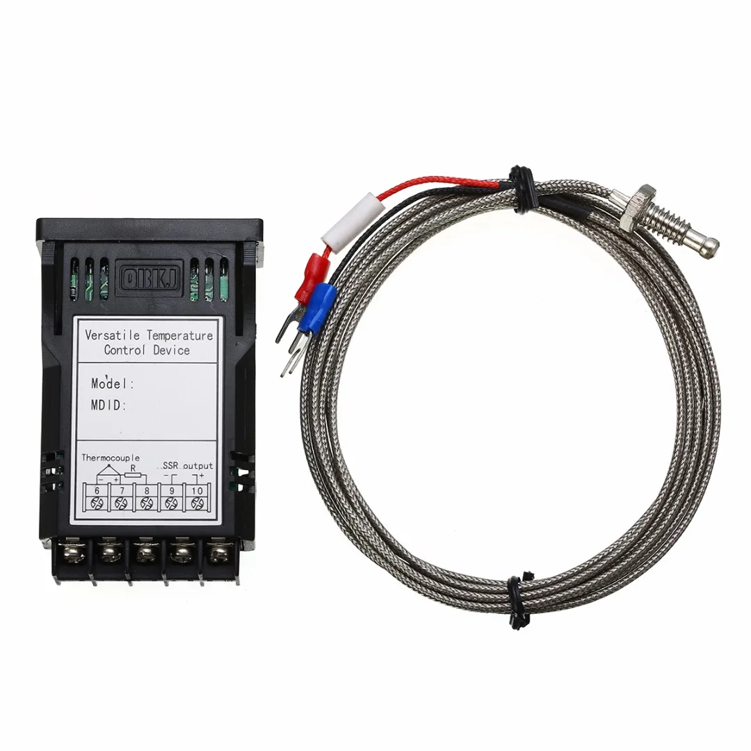 1pc Controller Black Plastic XMT7100 1/32DIN Digital F/C PID Temperature Controller With K Thermocouple For Industrial Equipment