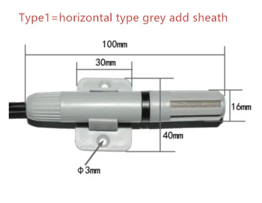 SHT10 Корпус датчика SHT20 воздуховод датчик температуры и влажности оболочка фланец/горизонтальный корпус ABS кронштейн датчика