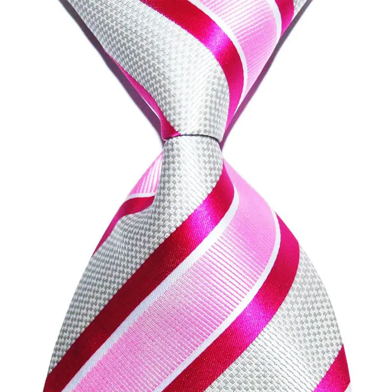 Розовый галстук для мужчин, мужской костюм, галстук из чистого шелка, 10 см, широкий, модный, жаккардовый, тканый, праздничная одежда, деловой подарок для свадебной вечеринки, новинка - Цвет: P002