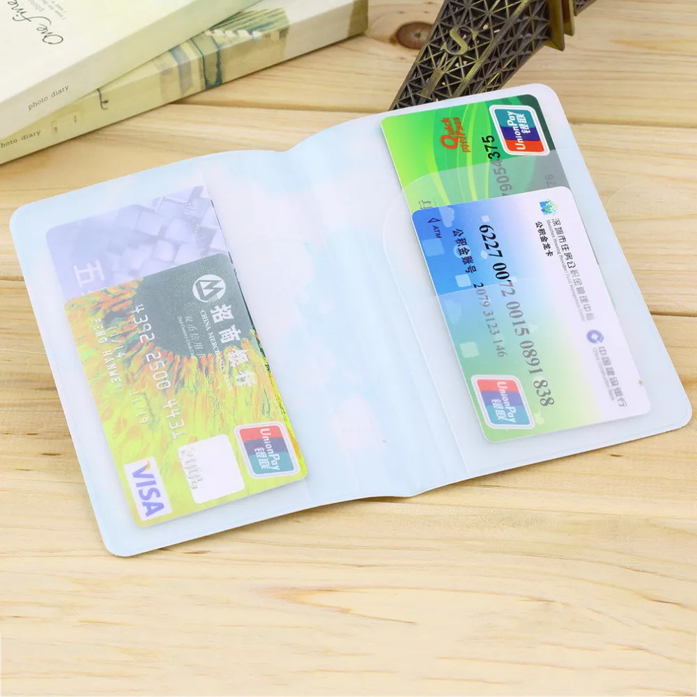 1 шт. 6 цветов простой дорожный ID и держатель для документов утилита PU кожаный чехол для паспорта по всему миру магазин