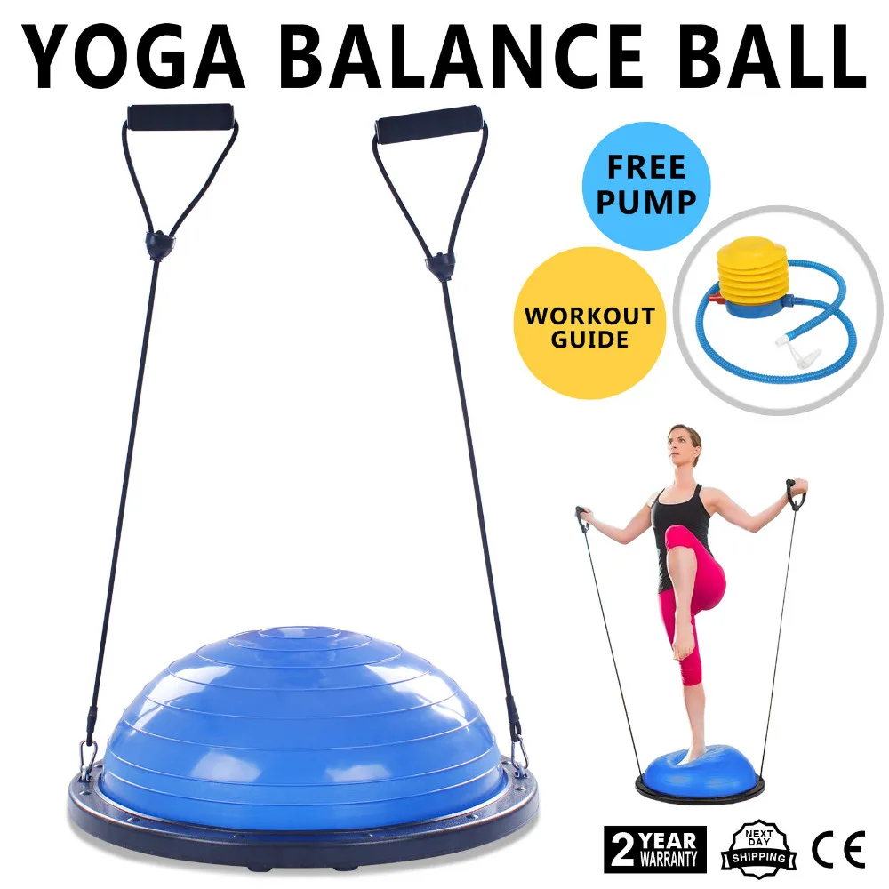 Bosu Balance Trainer для йоги фитнеса силовых упражнений с насосом | Инструменты