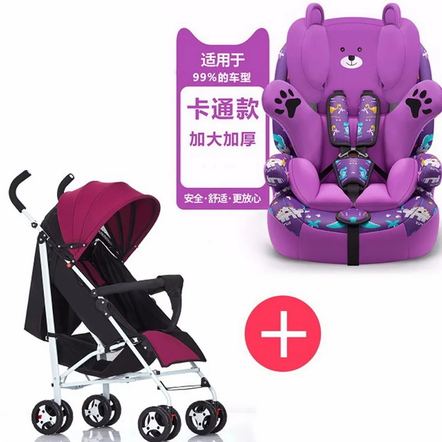 

Free shipping child safety seat car chair baby portable increase seat 9 months-12 years old chair and cart combination MYZ210-