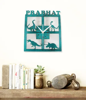 

Retro Wall Clock Dinosaur Jurassic Park Watch Home Decor Clocks 12"