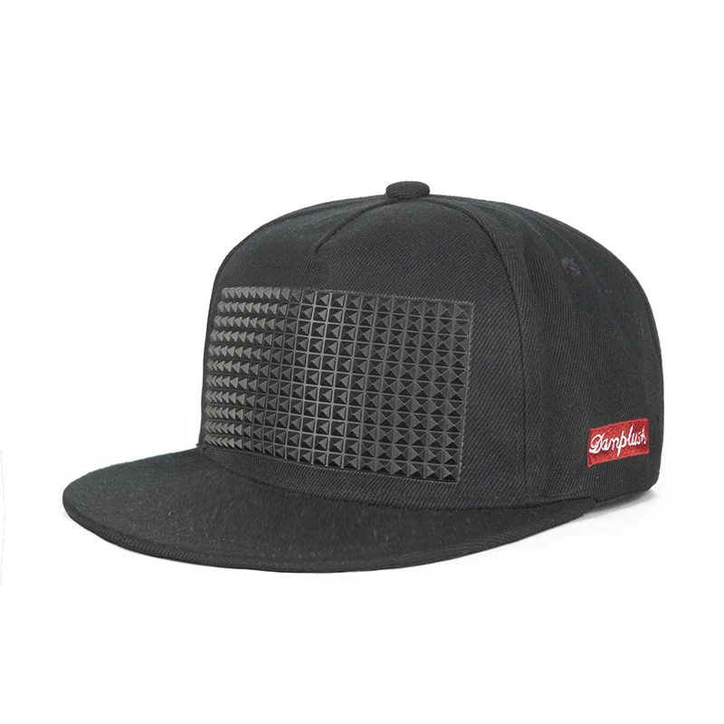 Дизайн патч хип-хоп кепка для мужчин и женщин мода хип-хоп кепка Твердые кепки унисекс для женщин кость Регулируемый дропшиппинг - Цвет: Black
