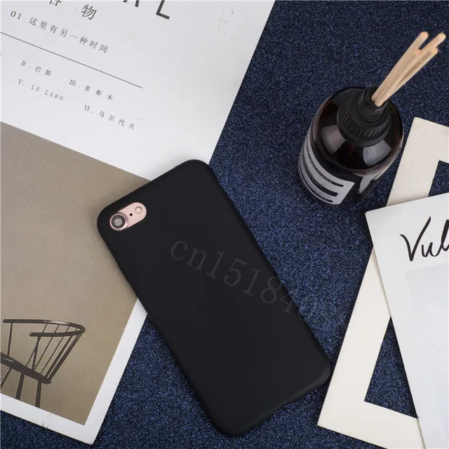 Luxury Thin Soft Color Phone Case For Iphone 7 8 6 6s Plus 5s Se Silicone Back  Capa For Iphone X Xs 11 Pro Max Xr 12 13 Cover black