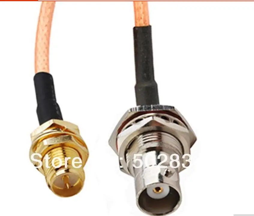 10pcs 6 Inch RP SMA RP SMA Connector Switch BNC Female Jack Convertor 