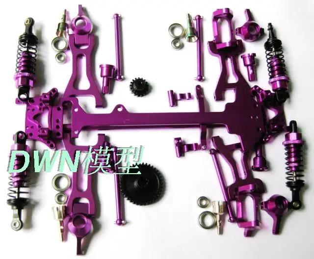 Фиолетовые детали для Wltoys A959 Vortex 1/18 2 4G 4WD Электрический Радиоуправляемый