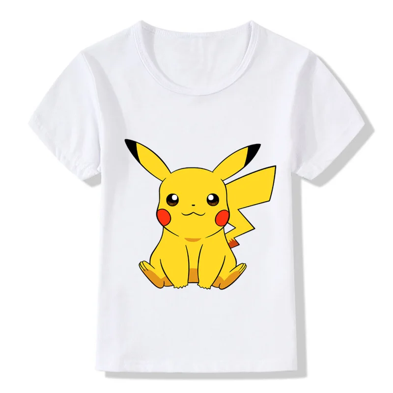 

Children Pokemon Go Cute Pikachu Funny T Shirt Baby Boys/girls Cartoon Summer Tops Kids Casual Comfortable T-shirt,ooo2080