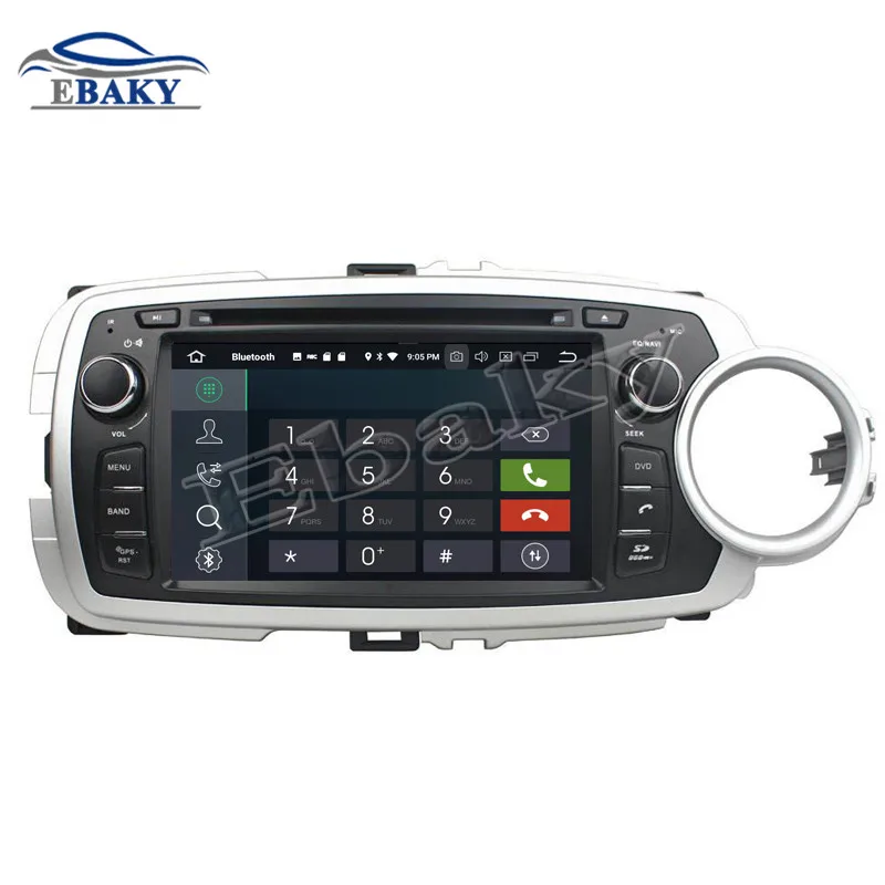 Flash Deal NaviTopia 7inch 4GB RAM 64GB ROM Octa Core Android 9.0 Car DVD Player For Toyota YARIS 2012 2013/GPS 17